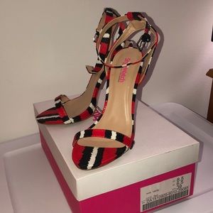 JustFab Verity Strappy Stiletto Sandals